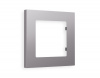 Рамка ALFA Techno (Сталь матовый) 1-ая AF220501