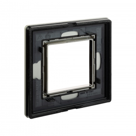 DKC Avanti Серый Алюминий Рамка 2 модуля