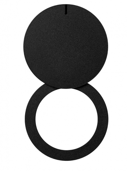 Simon 100 Черный матовый Крышка розетки Schuko