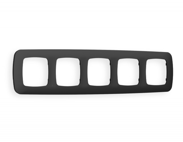 Рамка OMEGA Ecta (Графит Мягкое касание) 5-ая OF140805