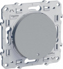 Schneider Electric Odace Алюминий Переключатель 1-клавишный с подсветкой LED