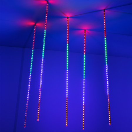 Arlight Светодиодная гирлянда ARD-ICEFALL-CLASSIC-D12-1000-5PCS-CLEAR-120LED-LIVE RGB (230V, 11W) (Ardecoled, IP65)