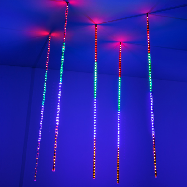 Arlight Светодиодная гирлянда ARD-ICEFALL-CLASSIC-D12-1000-5PCS-CLEAR-120LED-LIVE RGB (230V, 11W) (Ardecoled, IP65)