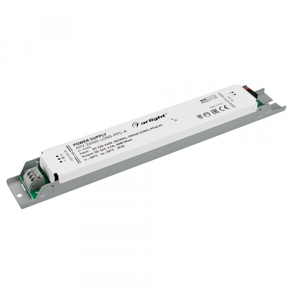 Arlight Блок питания ARV-24060-LONG-PFC-A (24V, 2.5A, 60W)