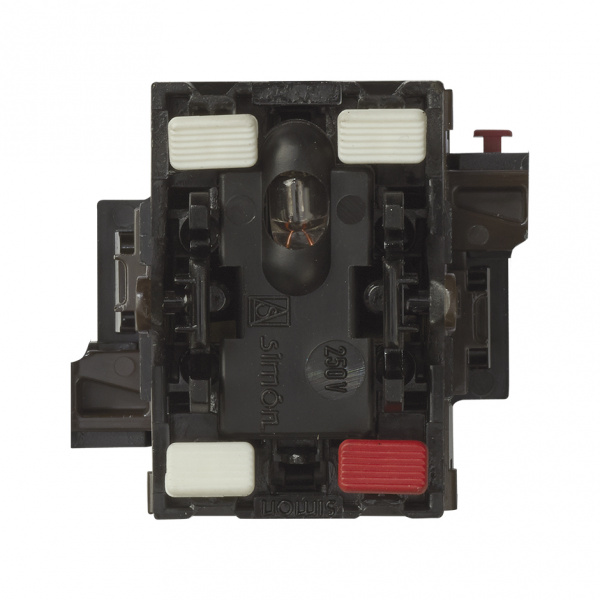 Simon 75 Мех Проходной выключатель с контрольной подсветкой (с 2-х мест, переключатель), 10А 250В, S82,82N,88