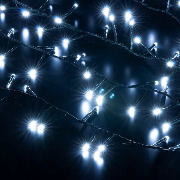 Гирлянда нить 'Мишура' белый 5м IP20 400-004 белый Eurosvet 400-004