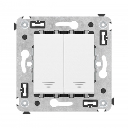 DKC Avanti Белое облако Кнопка двухклавишная