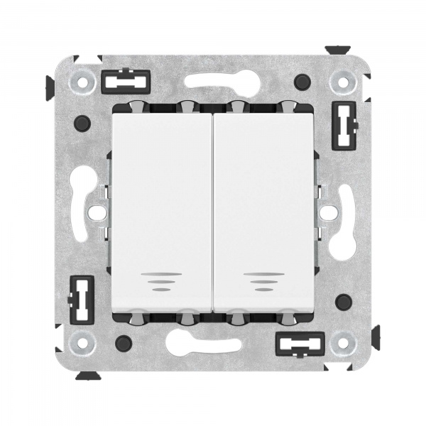 DKC Avanti Белое облако Кнопка двухклавишная