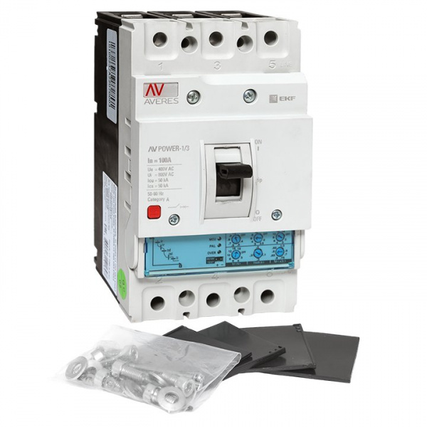 EKF Averes Автоматический выключатель AV POWER-1/3 100А 50kA ETU2.0