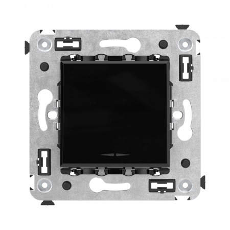 DKC Avanti Черный квадрат Кнопка одноклавишная