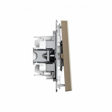 Systeme Electric ArtGallery Шампань Выключатель 2-клавишный для жалюзи, 2х сх.4, 10А, механизм, быстрозажим. клем.