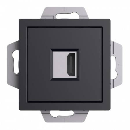 Systeme Electric AtlasDesign Карбон Розетка HDMI, механизм