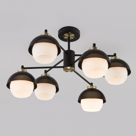 Потолочная люстра в стиле лофт 70106/6 черный Eurosvet Nocciola