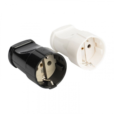 EKF PROxima Гнездо штепсельное с/з бел. 16А 250В