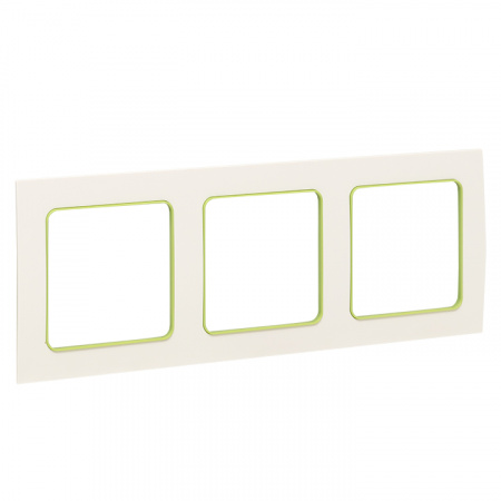 EKF PROxima Стокгольм Белый Линия зеленая Рамка 3-ая