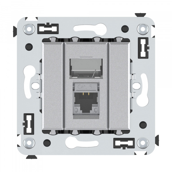 DKC Avanti Закаленная сталь Компьютерная розетка RJ-45 одинарная  категория  6 экранированная