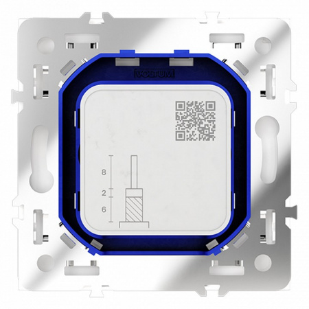 Розетка телевизионная встраиваемая VOLTUM S70 оконечная TV+SAT, (кашемир)