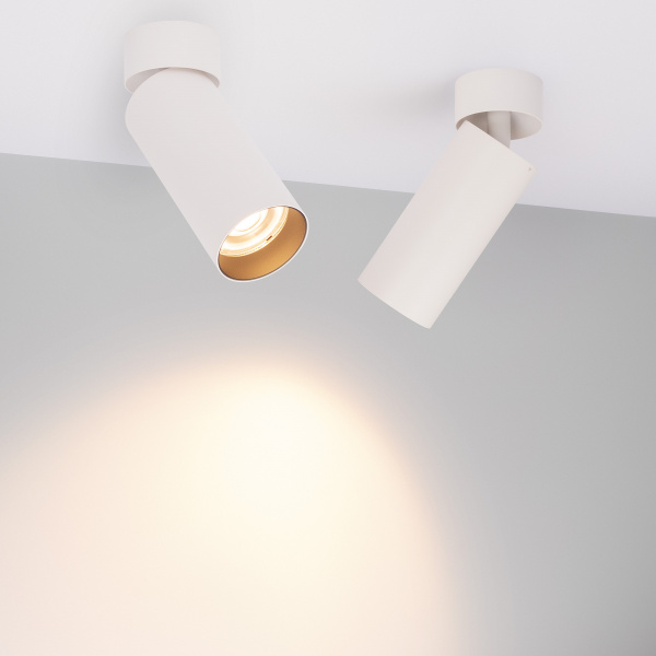 Arlight Светильник SP-GABI-SURFACE-FLAP-R60-12W Warm3000 (WH, 60 deg, 230V) (IP40 Металл, 5 лет)