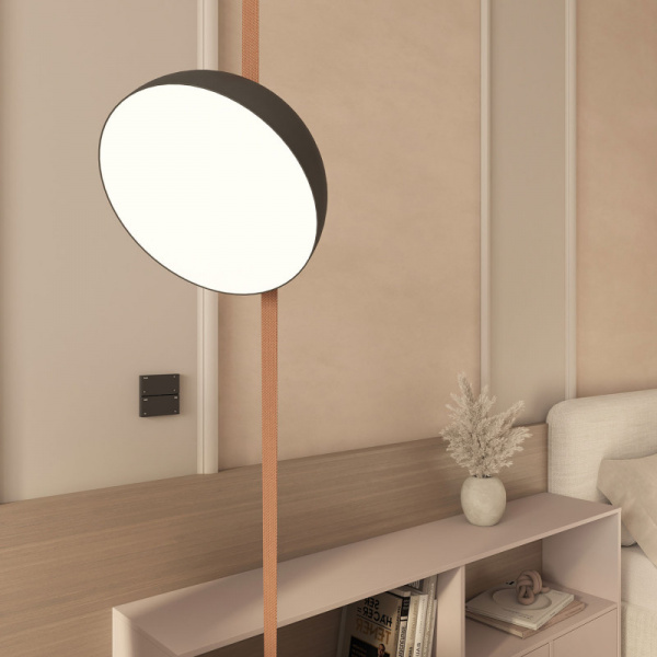 DK7201-DG Накладная настенная панель управления для светильников Air 3000-5000K, серия Control, IP20, CR2032 3V x 2, темно-серый, пластик