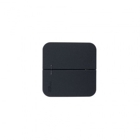 SE Blanca наруж Антрацит Выключатель 2-клавишный с подсветкой 10А,250B, изолир. пластина