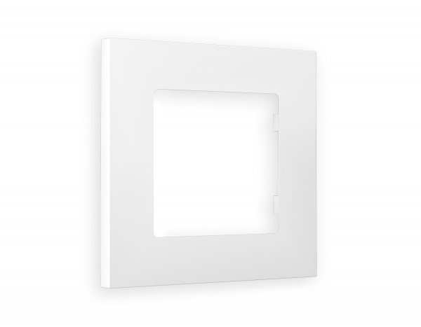 Рамка ALFA Qubi (Белый матовый) 1-ая AF250121