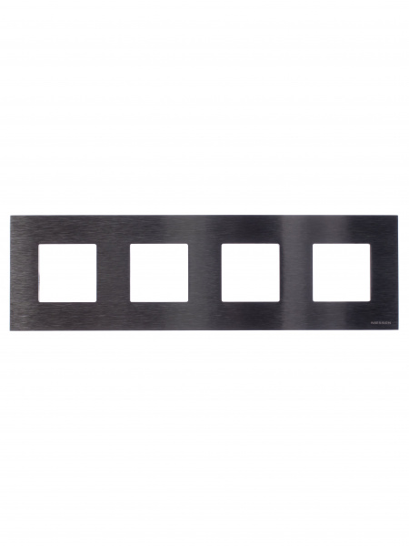 ABB NIE Zenit Сталь Рамка 4-я 2+2 +2+2 мод