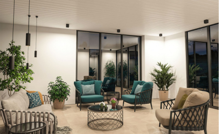 DK3080-BK Светильник накладной IP 20, 10 Вт, GU5.3, LED, черный/черный, пластик