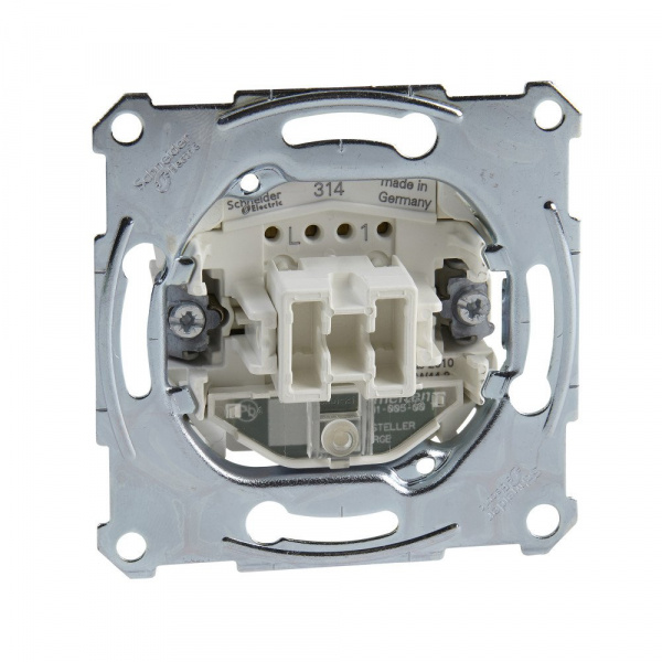 SE Merten Механизм QuickFlex Переключателя 1-клавишного  с подсветкой 10 AХ, QF безвинт.зажим