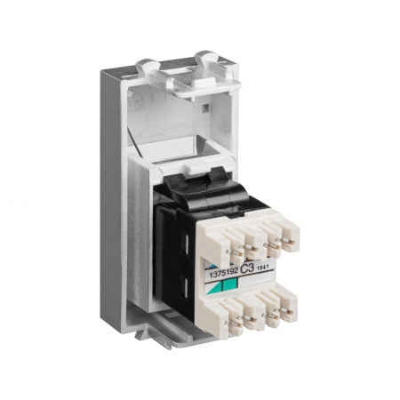 DKC Avanti Закаленная сталь телефонная розетка RJ-12 1модуля