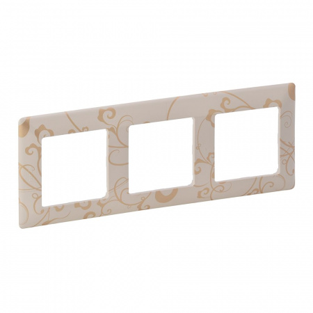 Legrand Valena LIFE Ампир бежевый Рамка 3-ая