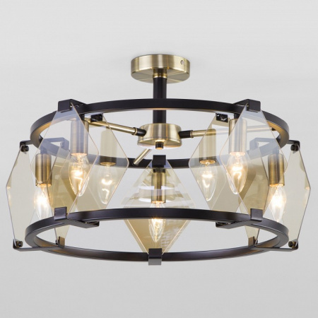 Потолочная люстра в стиле лофт 60116/5 черный Eurosvet Aragon