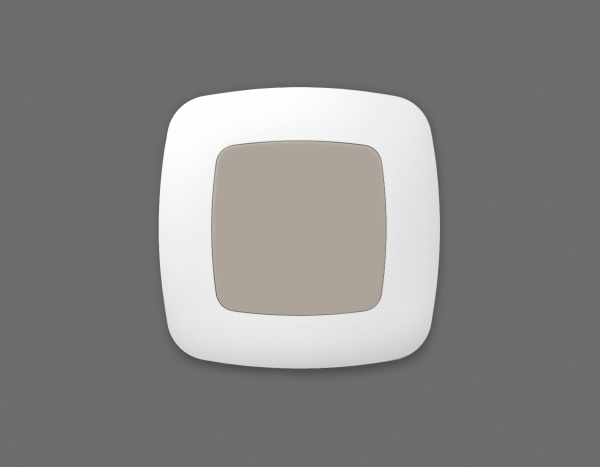 Лицевая панель OMEGA (Серо-бежевый матовый) заглушка для суппорта QUANT OP3760