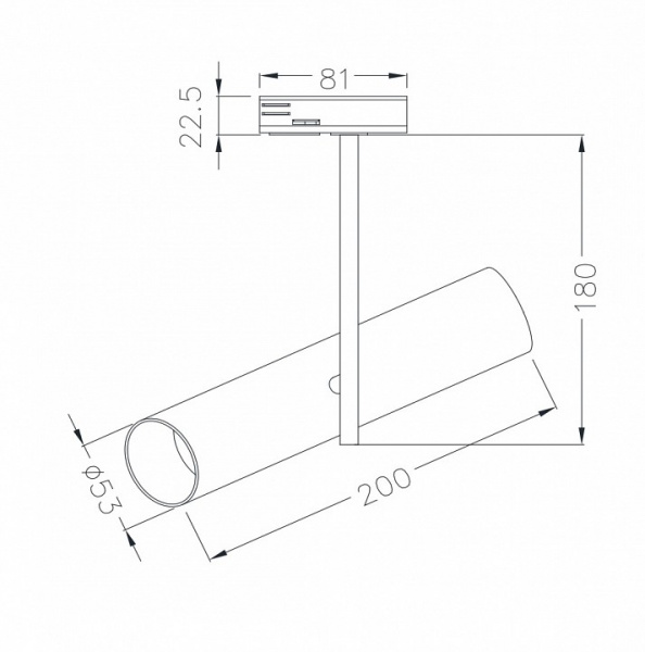 Трековый светильник TR005-1-GU10-B Maytoni Elti