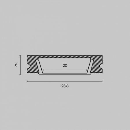 Профиль ALM002S-2M ALM002S-2M Maytoni Алюминиевый профиль