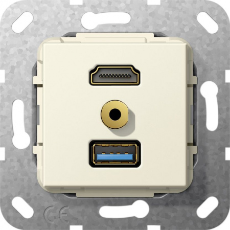 Gira Разъем HDMI,USB3.0A,M гнездо