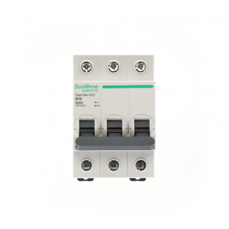 Systeme Electric City9 Set Автоматический выключатель (АВ) B 10А 3P 6kA 400В