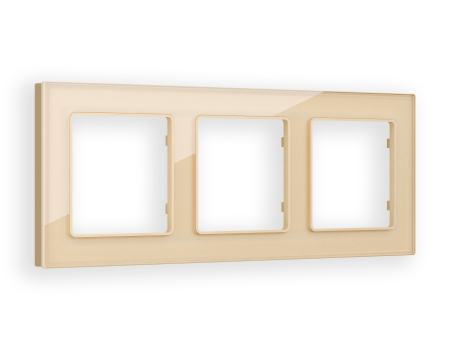 Рамка ALFA Platos (Шампань Стекло органическое) 3-ая AF330603