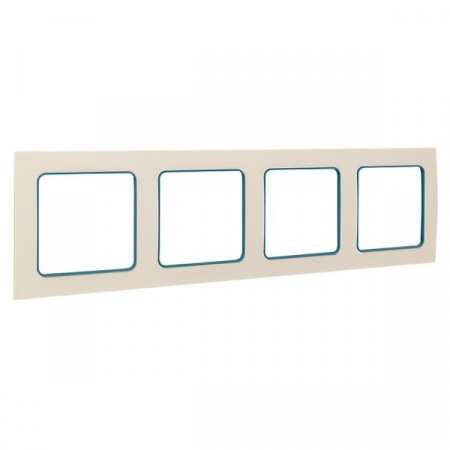 EKF PROxima Стокгольм Белый Линия синяя Рамка 4-ая