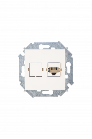 Simon 15 Бежевая Розетка ТЛФ 1-ая RJ11, винт.зажим