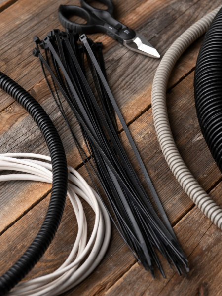 EKF Basic Хомут нейлоновый черный (4,8х350) (100шт.)