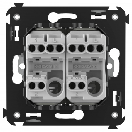 DKC Avanti Белое облако Переключатель двухклавишный