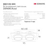 DK3122-WH Встраиваемый светильник, IP20, до 15 Вт, LED, GU5,3, белый, пластик
