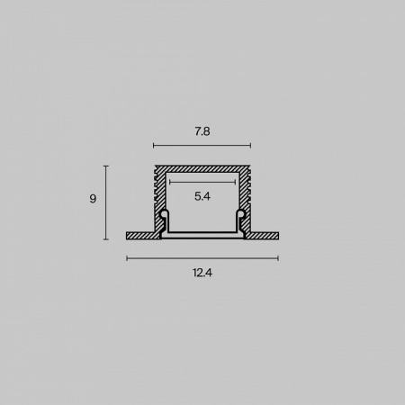 Комплектующие к светодиодной ленте Led Strip ALM-1209-S-2M Maytoni