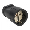 EKF PROxima Гнездо штепсельное с/з черн. 16А 250В