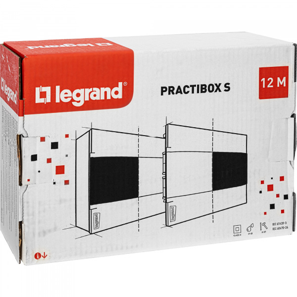 Legrand Practibox S Пластиковый щиток Встраиваемый 1X12 Белая дверь