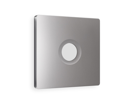 Лицевая панель ALFA (Сталь матовый) для TV розетки QUANT AP5130