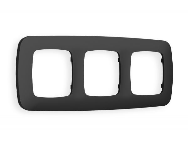 Рамка OMEGA Ecta (Графит Мягкое касание) 3-ая OF140803