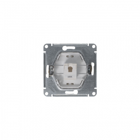 SE Glossa Платина Розетка телефонная RJ11