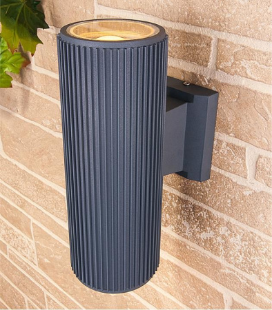 Уличный настенный светильник Strict IP54 1403 TECHNO серый Elektrostandard Strict a032624