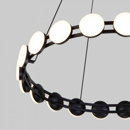 Подвесной светодиодный светильник 90332/20 черный Eurosvet Tapioca